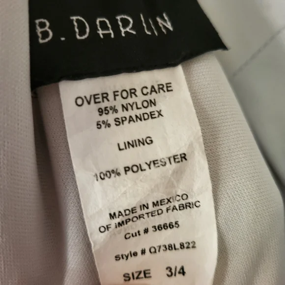 B. Darlin silver sequined v cut front, low cut back, prom/gown. Size 3/4 - Picture 8 of 16